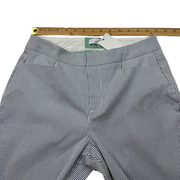 Ecru Madison Crop Straight Leg Blue Stripe Pant - Picture 13 of 14